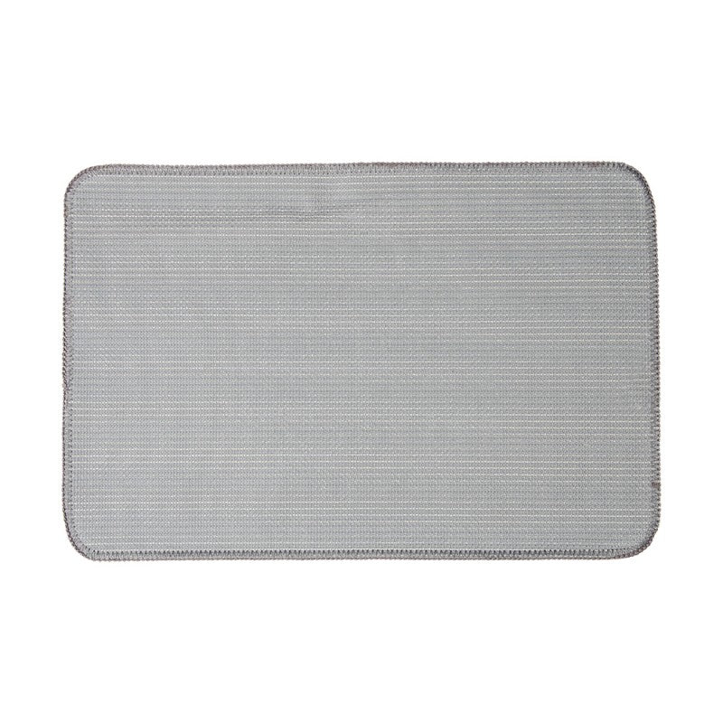 Badmat 58x38x1 cm Grijs Polyester Hart