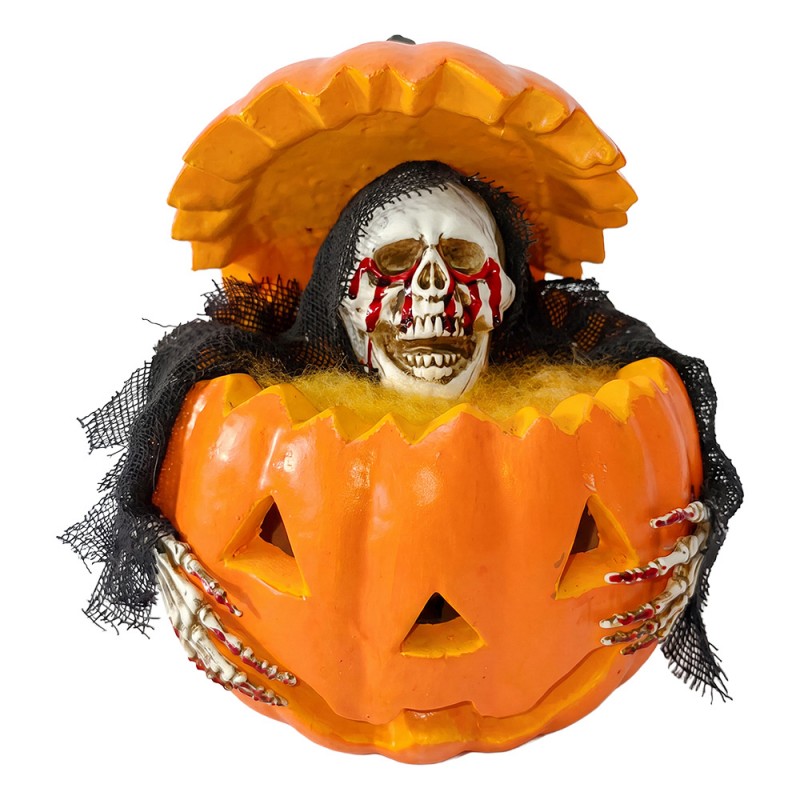 Halloween decoratie Pompoen Wit Kunststof
