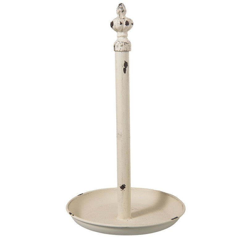 Keukenrolhouder Ø 20x37 cm Wit IJzer Rollenhouder