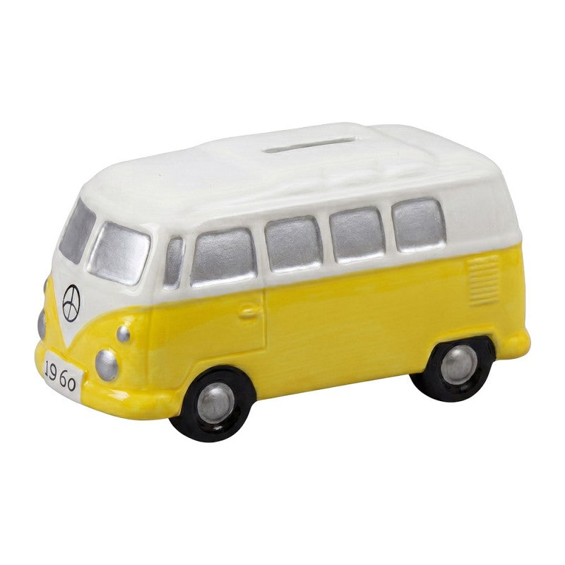 Spaarpot Bus Geel Keramiek Spaarpot