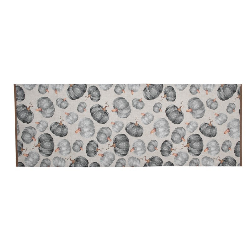Tafelloper 50x140 cm Grijs Katoen Pompoen