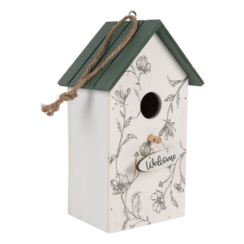 Vogelhuis 15x10x22 cm Wit Hout