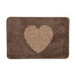 Badmat 58x38x1 cm Bruin Polyester Hart