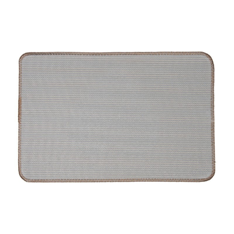 Badmat 58x38x1 cm Bruin Polyester Hart