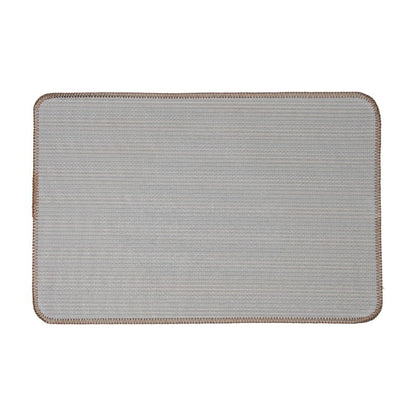 Badmat 58x38x1 cm Bruin Polyester Hart