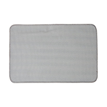 Badmat 58x38x1 cm Grijs Polyester Hart