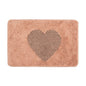 Badmat 58x38x1 cm Roze Polyester Hart