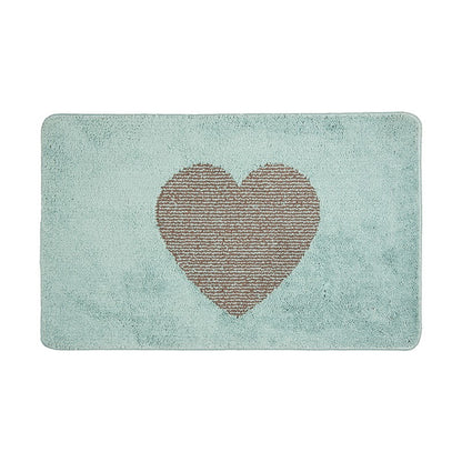 Badmat 78x48x1 cm Blauw Polyester Hart