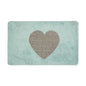 Badmat 78x48x1 cm Blauw Polyester Hart