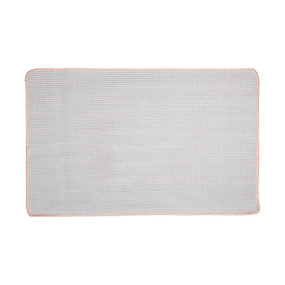 Badmat 78x48x1 cm Roze Polyester Ster
