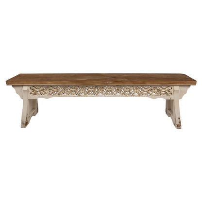 Bankje 169x36x46 cm Bruin Hout