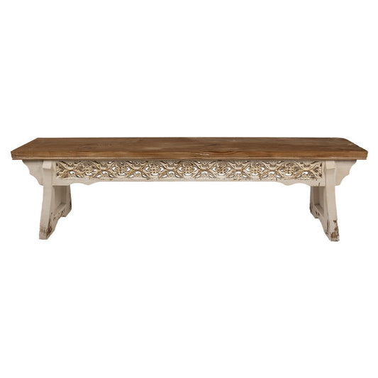 Bankje 169x36x46 cm Bruin Hout