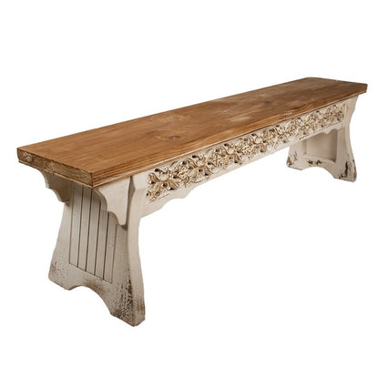 Bankje 169x36x46 cm Bruin Hout