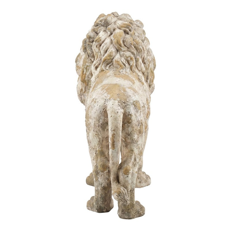 Beeld Leeuw Beige Keramisch materiaal Decoratie Beeld