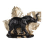 Beeld Olifant 18 cm Zwart Goudkleurig Polyresin Woonaccessoires