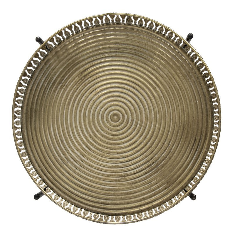 Bijzettafel Ø 49x52 cm Koperkleurig IJzer