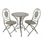 Bistroset Bistrotafel Bistrostoel 3-delig Ø 60x70 / 50x40x93 cm Groen Metaal