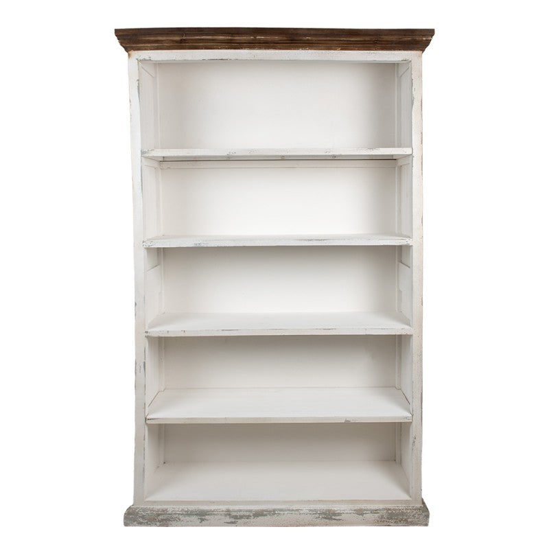 Boekenkast 120x36x195 cm Wit Hout Kast