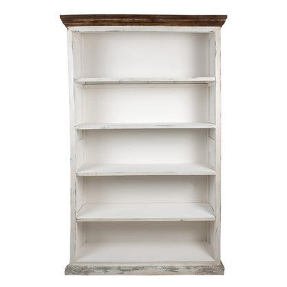 Boekenkast 120x36x195 cm Wit Hout Kast