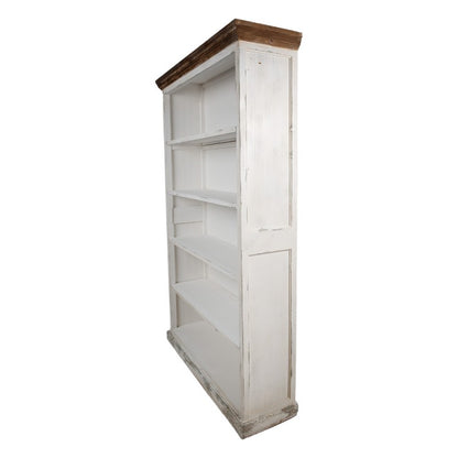 Boekenkast 120x36x195 cm Wit Hout Kast