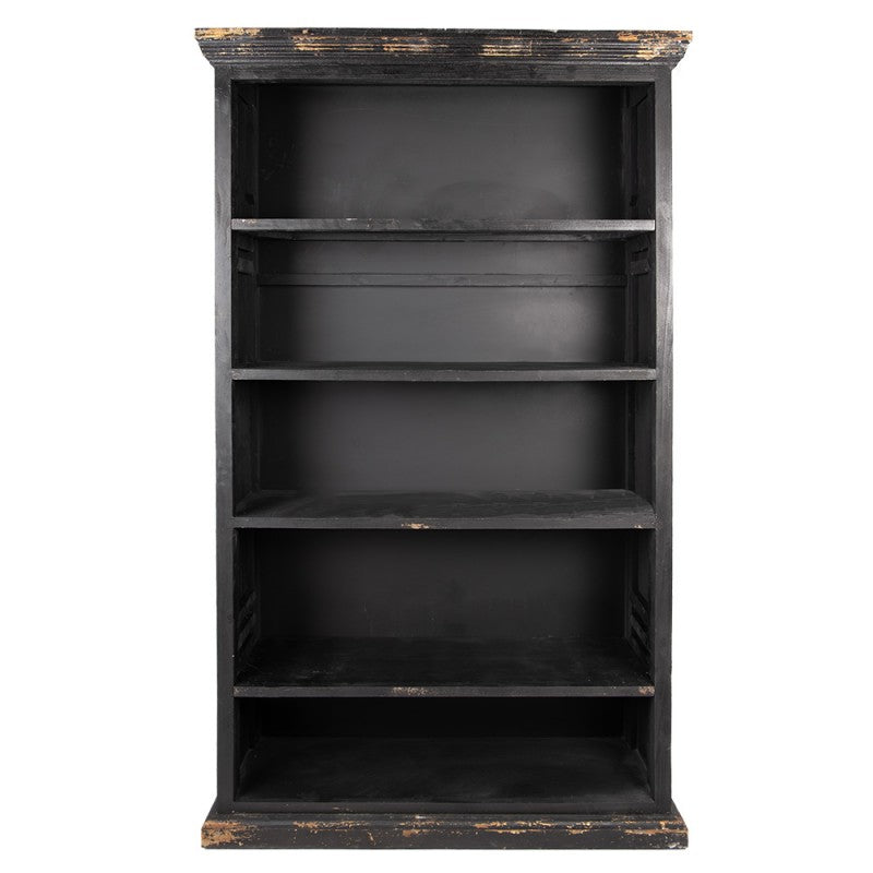 Boekenkast Verstelbare Planken 116x36x195 cm Zwart Hout