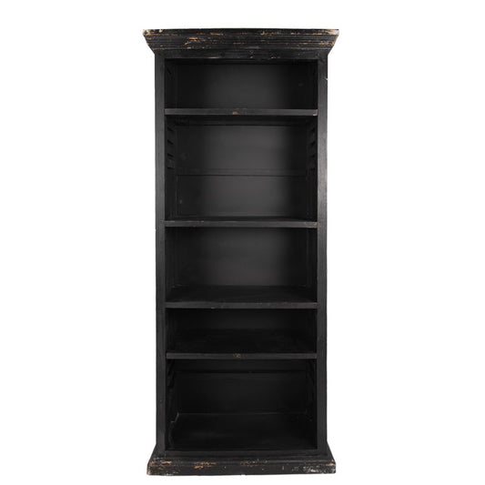 Boekenkast Verstelbare Planken 80x36x195 cm Zwart Hout