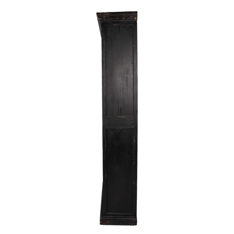 Boekenkast Verstelbare Planken 80x36x195 cm Zwart Hout