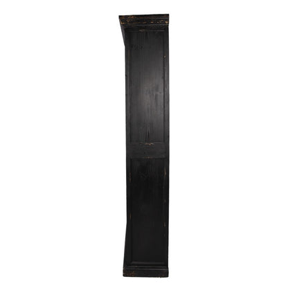 Boekenkast Verstelbare Planken 80x36x195 cm Zwart Hout