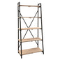 Boekenrek 90x47x191 cm Zwart Hout Opbergrek