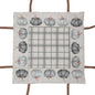 Broodmand 35x35x8 cm Grijs Katoen Pompoen