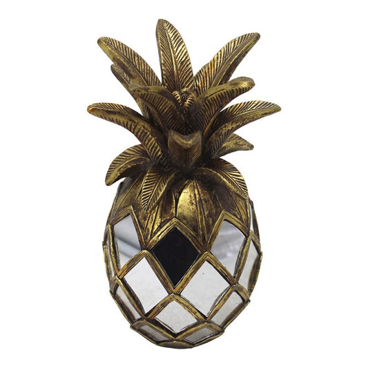 Decoratie Beeld Ananas Geel Kunststof