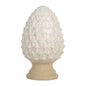 Decoratie Beeld Dennenappel Ø 9x15 cm Beige Aardewerk