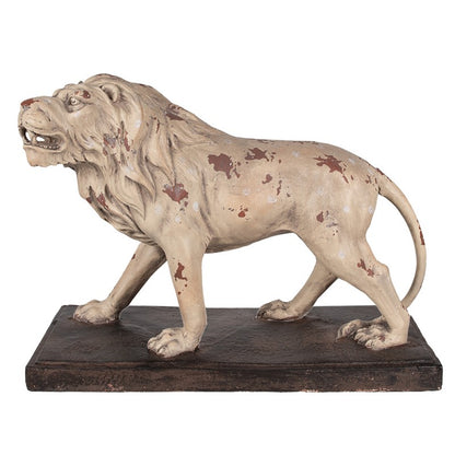 Decoratie Beeld Leeuw 55x23x40 cm Beige Bruin Magnesium (MGO)