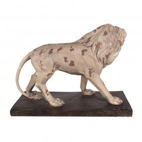 Decoratie Beeld Leeuw 55x23x40 cm Beige Bruin Magnesium (MGO)