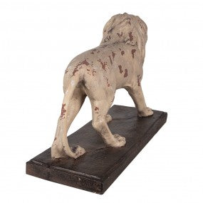 Decoratie Beeld Leeuw 55x23x40 cm Beige Bruin Magnesium (MGO)