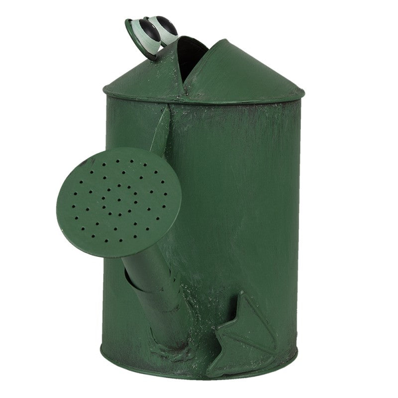 Decoratie Gieter 37x15x25 cm Groen Metaal Kikker Plantengieter
