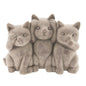 Decoratie Kat 22x10x16 cm Grijs Terracotta
