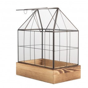 Decoratie Kweekkastje 26x17x32 cm Transparant Glas