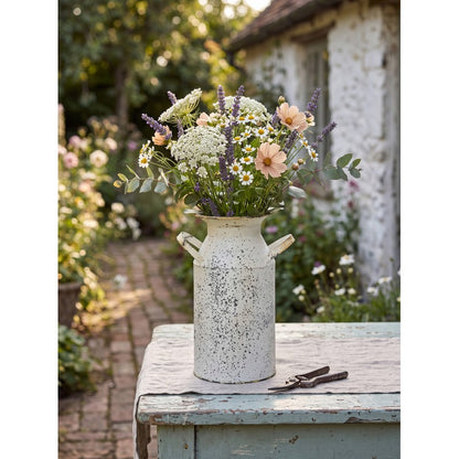 Decoratie Melkbus 15x11x23 cm Beige Grijs IJzer Melkkan