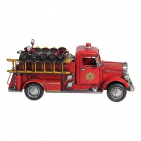 Decoratie Model Brandweerauto Rood Metaal
