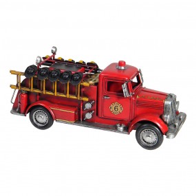 Decoratie Model Brandweerauto Rood Metaal