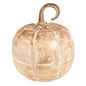 Decoratie Pompoen 21 cm Goudkleurig Hout