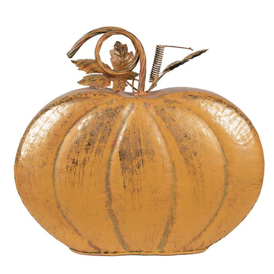 Decoratie Pompoen 34x15x32 cm Oranje Metaal