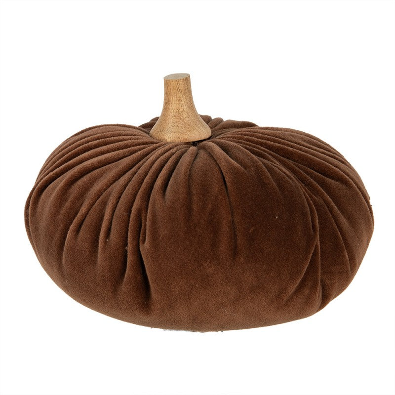 Decoratie Pompoen Ø 20x14 cm Bruin Polyester