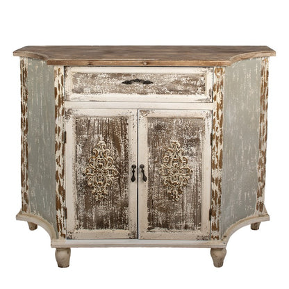 Dressoir 120x40x97 cm Bruin Grijs Hout Wandkast