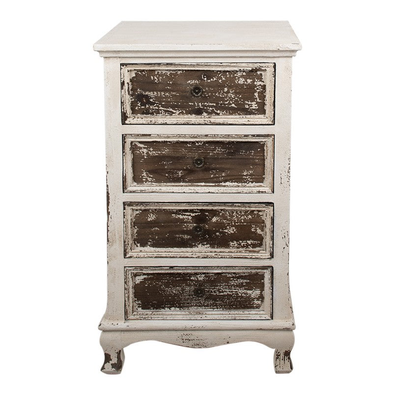 Dressoir 44x35x81 cm Beige Hout Ladekast