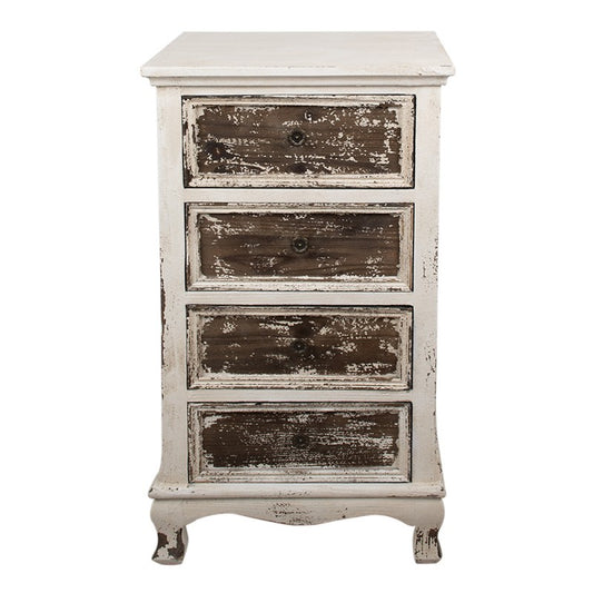 Dressoir 44x35x81 cm Beige Hout Ladekast