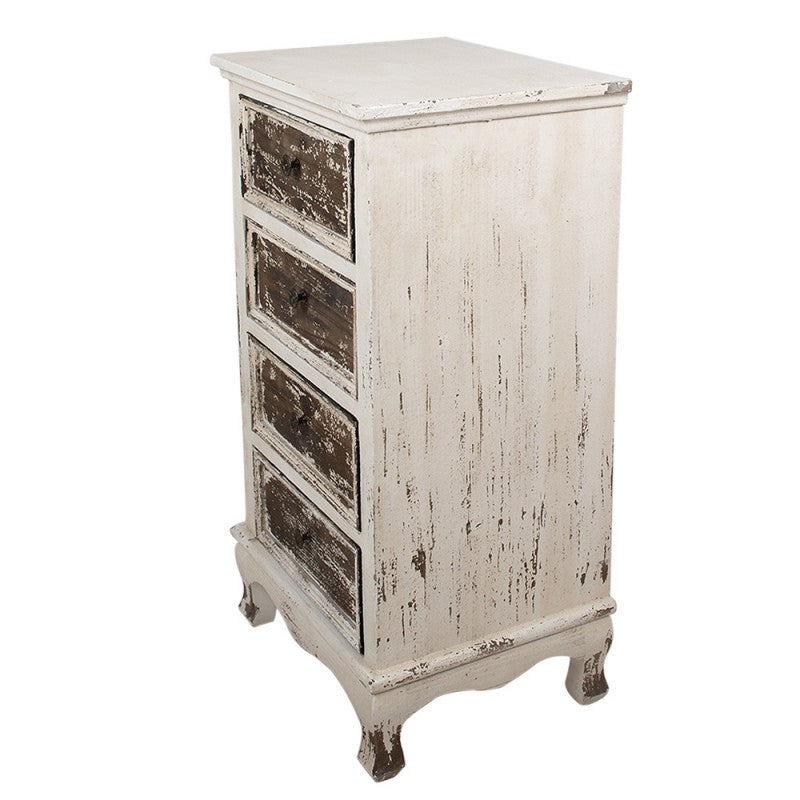 Dressoir 44x35x81 cm Beige Hout Ladekast