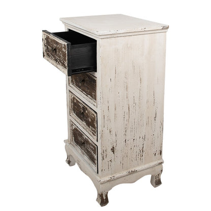 Dressoir 44x35x81 cm Beige Hout Ladekast
