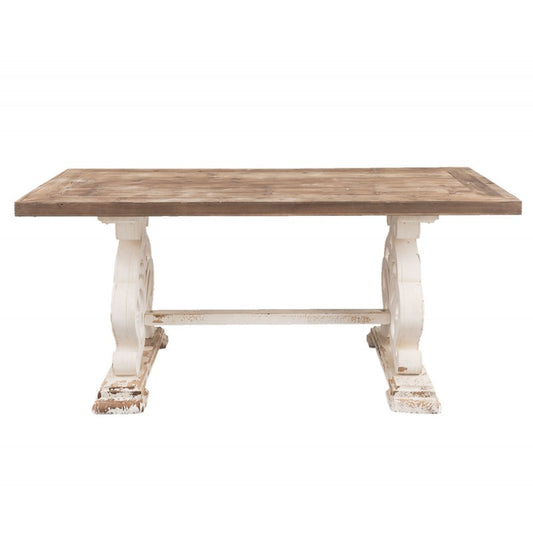 Eettafel 180x90x82 cm Bruin Hout Tafel